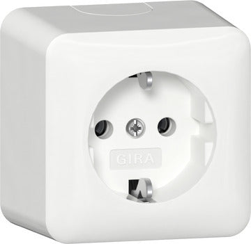 Gira Opbouw SCHUKO Stopcontact 16A 250V Puur Wit - 444014