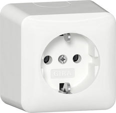Gira Opbouw SCHUKO Stopcontact 16A 250V Puur Wit - 444014