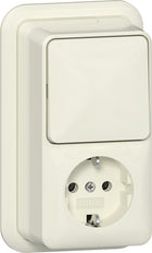 Gira Opbouw Schakelaar Stopcontact Combinatie Met Pilootlamp - 417610
