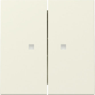 Gira Dubbele Wip Schakelaar Met Controlevenster Crème Wit - 363101