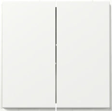 Gira TX-44 2-Gang Staande Rocker Schakelaar Puur Wit - 349566