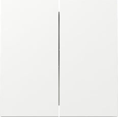 Gira F100 Dual Rocker Switch Cover Pure White - 329570