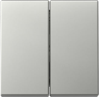 Gira Systeem 55 Dubbele RVS Wip Schakelaar - 3295600