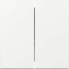Gira Systeem 55 Dubbele Wip Schakelaar Afdekking Puur Wit - 329503