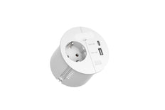 Loop In Laad 230V Stopcontact Met 22W USB A/C Lader - 938.303
