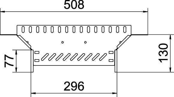 Kabelgoot T Stuk Toevoeging 60x300 Gegalvaniseerd Staal - 6042117