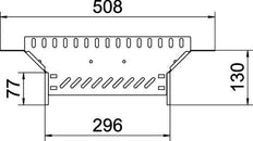 Kabelgoot T Stuk Toevoeging 60x300 Gegalvaniseerd Staal - 6042117