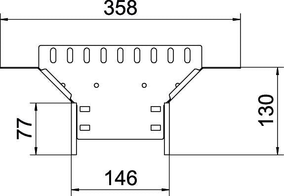 T Tak Kabelgoot Connector 60x150 Staal Gegalvaniseerd - 6042113