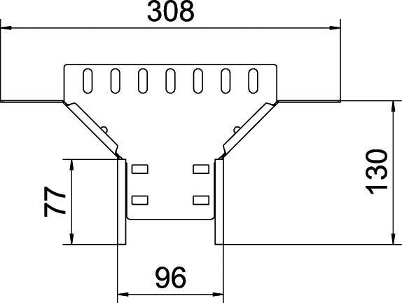 Kabelgoot T-Stuk Add-On 60x100 Staal Gegalvaniseerd - 6042111