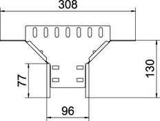 Kabelgoot T-Stuk Add-On 60x100 Staal Gegalvaniseerd - 6042111