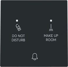 ABB DND MUR LED Drukknop Schakelaar 24V Zwart - 2CKA001751A3404