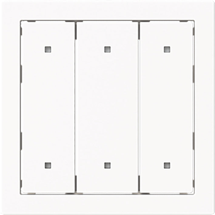 ABB Busch Drievoudige Elektronische Drukschakelaar Afdekking Wit - 2CKA001751A3330