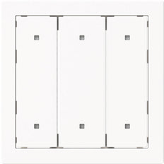 ABB Busch Drievoudige Elektronische Drukschakelaar Afdekking Wit - 2CKA001751A3330