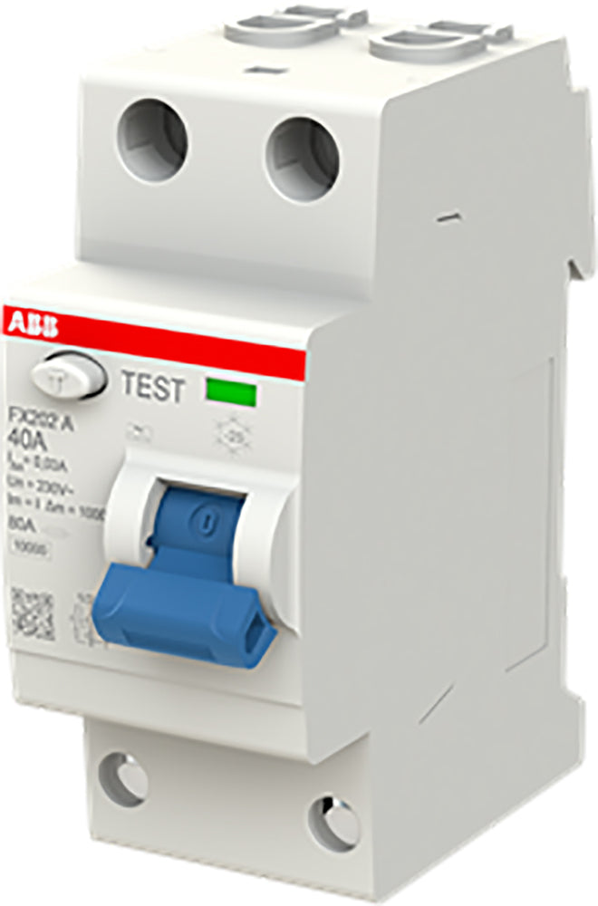 ABB FX202 A-40A Aardlek Schakelaar 2P 30mA - 2CSF202165R1400