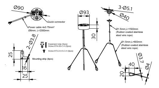 Philips CoreLine Paneel SME-4 Hangset Wit - 8720169752498