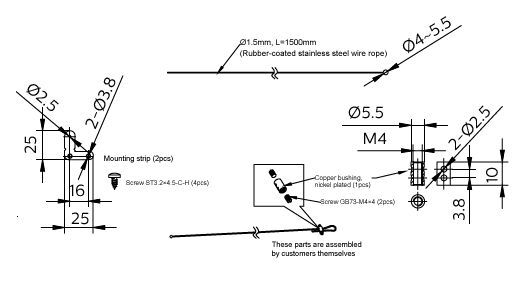 Philips CoreLine Paneel RC159Z Veiligheidskabel - 8720169752474 [2 Stuks]