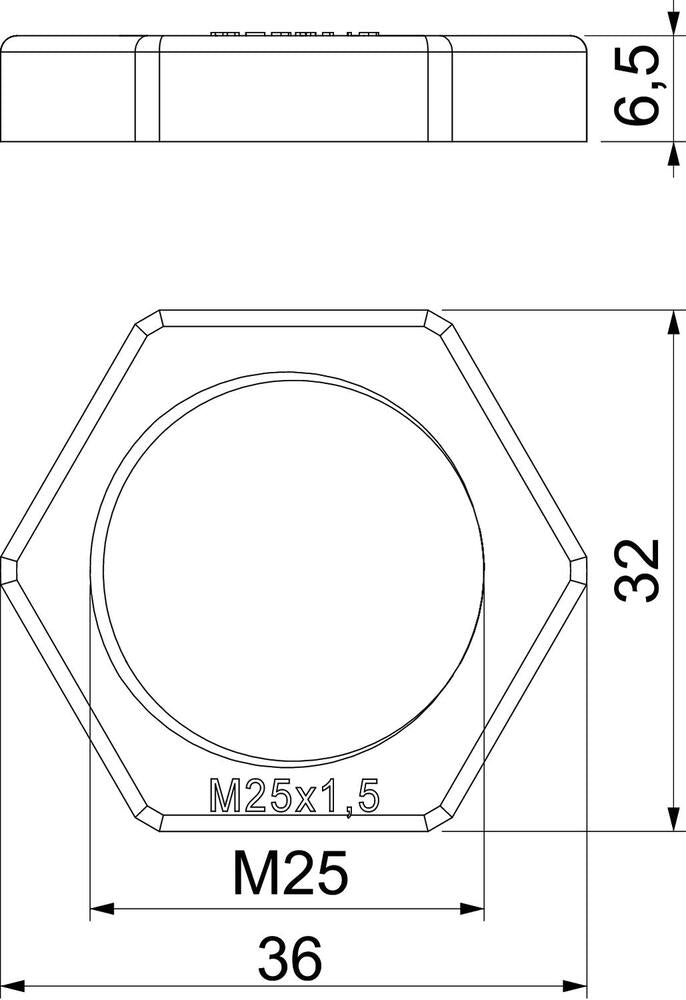 M25 Polyamide Metrische Beugelschroef RAL 7001 Zilvergrijs - 2048787 [20 Stuks]