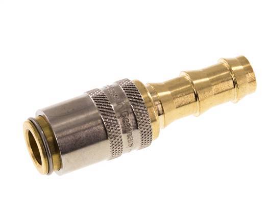 Messing DN 6 Tempereerkoppeling Snelkoppeling 9.5 mm Slangpilaar