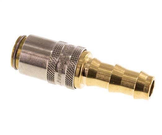 Messing DN 6 Tempereerkoppeling Snelkoppeling 9.5 mm Slangpilaar