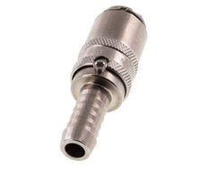 RVS DN 6 Tempereerkoppeling Snelkoppeling 9 mm Slangpilaar Dubbele afsluiting