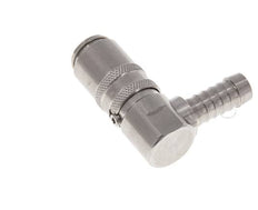 RVS DN 6 Tempereerkoppeling Snelkoppeling 9 mm Slangpilaar 90-deg