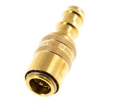 Brass DN 9 Mold Coupling Socket 12.7 mm Hose Pillar Double Shut-Off