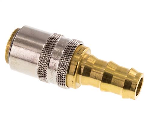 Messing DN 9 Tempereerkoppeling Snelkoppeling 12.7 mm Slangpilaar