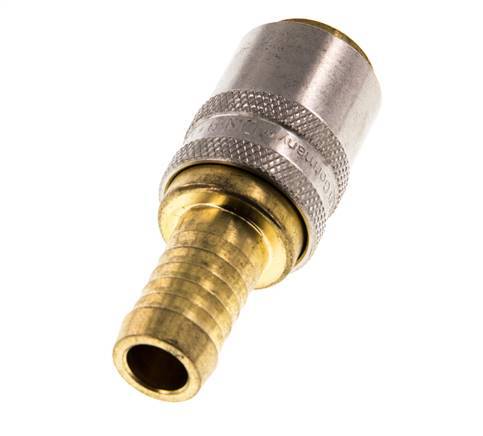 Brass DN 9 Mold Coupling Socket 13 mm Hose Pillar Unlocking Protection