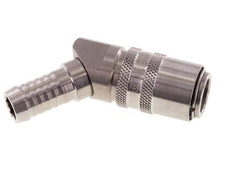 RVS DN 9 Tempereerkoppeling Snelkoppeling 13 mm Slangpilaar 45-deg