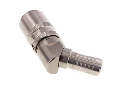 RVS DN 9 Tempereerkoppeling Snelkoppeling 13 mm Slangpilaar 45-deg
