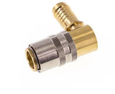 Brass DN 9 Mold Coupling Socket 13 mm Hose Pillar 90-deg