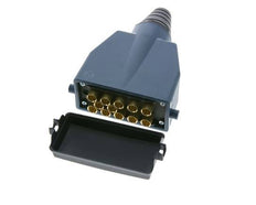 Messing Meervoudige Koppeling Insteeknippel 12x4 mm Push-in-aansluitingen