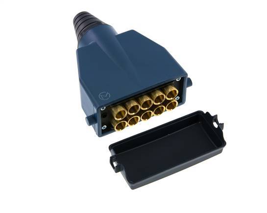 Messing Meervoudige Koppeling Insteeknippel 10x6 mm Push-in-aansluitingen