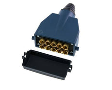 Messing Meervoudige Koppeling Insteeknippel 10x6 mm Push-in-aansluitingen