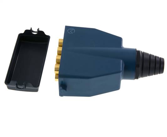 Messing Meervoudige Koppeling Insteeknippel 8x8 mm Push-in-aansluitingen