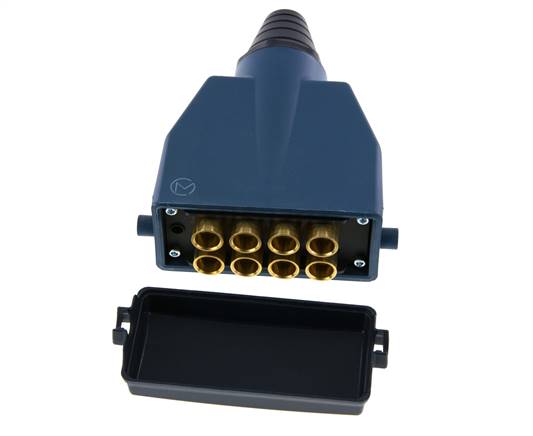 Messing Meervoudige Koppeling Insteeknippel 8x8 mm Push-in-aansluitingen