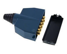 Messing Meervoudige Koppeling Insteeknippel 10x8 mm Push-in-aansluitingen