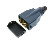 Messing Meervoudige Koppeling Insteeknippel 6x6 mm Push-in-aansluitingen Dubbele afsluiting