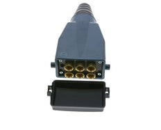 Messing Meervoudige Koppeling Insteeknippel 6x6 mm Push-in-aansluitingen Dubbele afsluiting