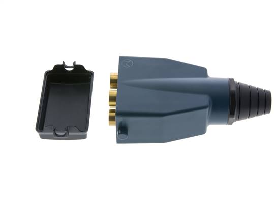 Messing Meervoudige Koppeling Insteeknippel 4x8 mm Push-in-aansluitingen Dubbele afsluiting