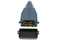 Messing Meervoudige Koppeling Insteeknippel 4x8 mm Push-in-aansluitingen Dubbele afsluiting