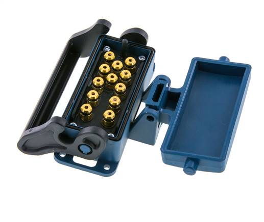Messing Meervoudige Koppeling Snelkoppeling 12x4 mm Push-in-aansluitingen Loskoppelbeveiliging