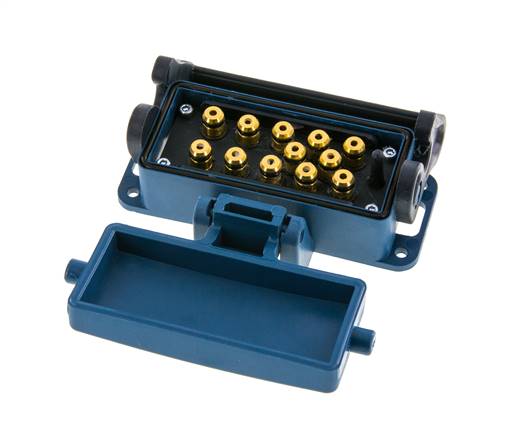 Messing Meervoudige Koppeling Snelkoppeling 12x4 mm Push-in-aansluitingen Loskoppelbeveiliging