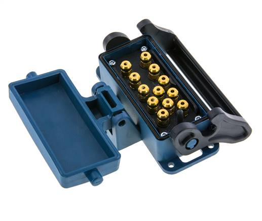 Messing Meervoudige Koppeling Snelkoppeling 12x4 mm Push-in-aansluitingen Loskoppelbeveiliging