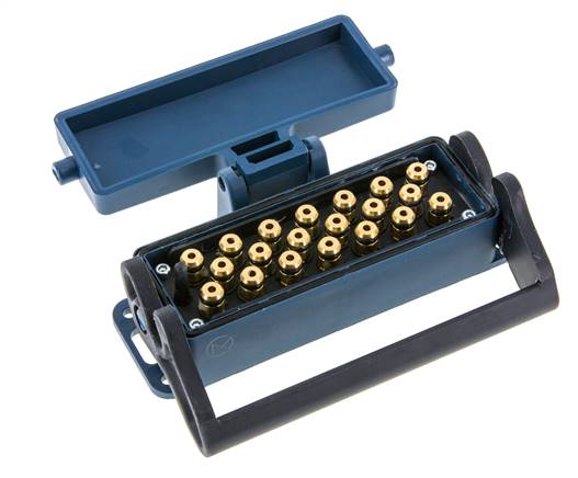 Messing Meervoudige Koppeling Snelkoppeling 20x4 mm Push-in-aansluitingen Loskoppelbeveiliging