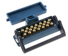 Messing Meervoudige Koppeling Snelkoppeling 20x4 mm Push-in-aansluitingen Loskoppelbeveiliging