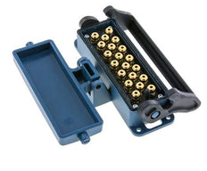 Messing Meervoudige Koppeling Snelkoppeling 20x4 mm Push-in-aansluitingen Loskoppelbeveiliging