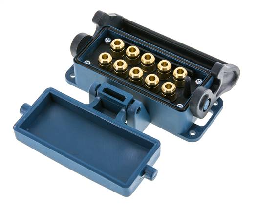 Messing Meervoudige Koppeling Snelkoppeling 10x6 mm Push-in-aansluitingen Loskoppelbeveiliging