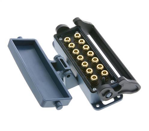 Messing Meervoudige Koppeling Snelkoppeling 14x6 mm Push-in-aansluitingen Loskoppelbeveiliging