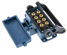 Messing Meervoudige Koppeling Snelkoppeling 8x8 mm Push-in-aansluitingen Loskoppelbeveiliging